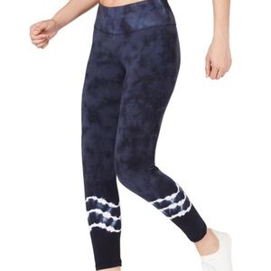 Ideology Navy Tie Dye Leggings Size S